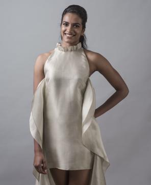 PV Sindhu wears a suit by Hemant & Nandita and a shirt by H&M.(Reuben Singh)