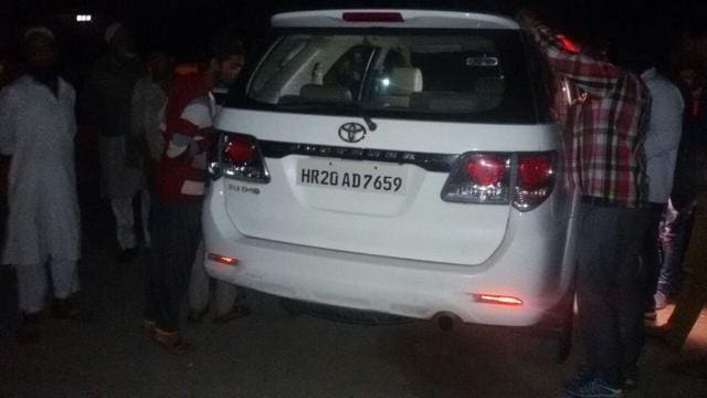 The car seized after Palvinder’s arrest. (Pic provided by UP police) The car seized after Palvinder’s arrest. (Pic provided by UP police)