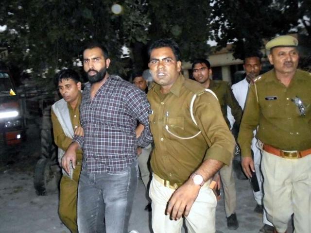 Palwinder Singh was arrested in Shamli district on Sunday.(Pic provided by UP police) Palwinder Singh was arrested in Shamli district on Sunday.(Pic provided by UP police)