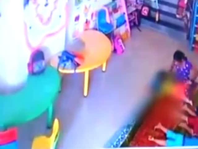 When asked if the help was suffering from psychological issues — as reported by certain media — an officer said the police had not found evidence of this.(Screengrab of the CCTV footage)