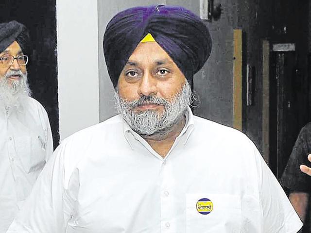 Punjab deputy CM Sukhbir Singh Badal informed NSA Ajit Doval of the Nabha jailbreak incident.(HT File Photo) Punjab deputy CM Sukhbir Singh Badal informed NSA Ajit Doval of the Nabha jailbreak incident.(HT File Photo)