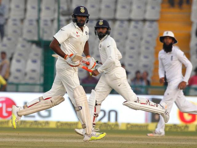 Ravichandran Ashwin and Ravindra Jadeja shared an unbeaten 67-run stand as India clawed back into the contest. (BCCI) 