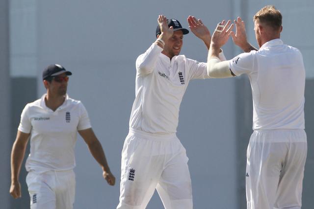 Ben Stokes got the wicket of Murali Vijay as England broke a solid opening partnership. (Photo by: Deepak Malik/ BCCI/ SPORTZPICS)