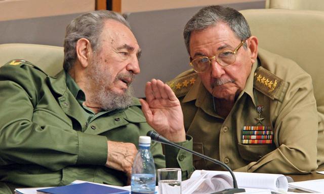 This photo taken on December 23, 2003 in Havana shows Fidel Castro (L) with his brother Raul, then minister of the Revoutionary Armed Forces. (AFP) This photo taken on December 23, 2003 in Havana shows Fidel Castro (L) with his brother Raul, then minister of the Revoutionary Armed Forces. (AFP)