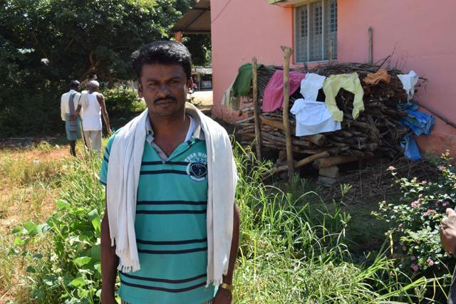 Narayan Reddy, a member of the Uppukunte gram panchayat in Kolar district, Karnataka. (HT Photo)