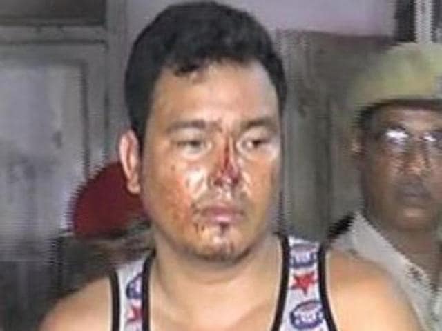 Bubu Konwar, who has seven murder cases, 16 under the Arms Act and 27 of car theft registered against him, was arrested on Sunday. (Twitter) Bubu Konwar, who has seven murder cases, 16 under the Arms Act and 27 of car theft registered against him, was arrested on Sunday. (Twitter)