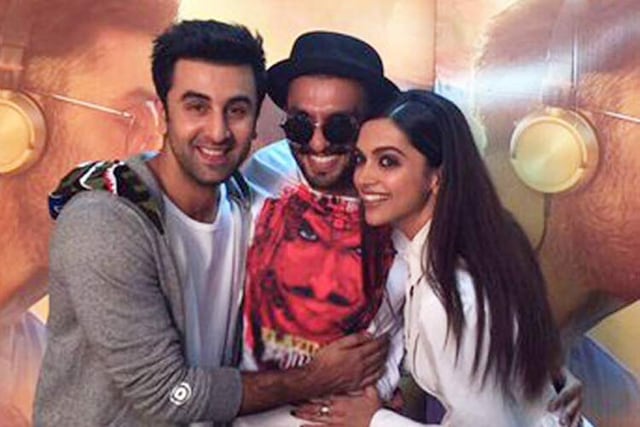 Ranbir, Ranveer and Deepika were seen together during the promotions of Imtiaz Ali’s Tamasha. (HT) Ranbir, Ranveer and Deepika were seen together during the promotions of Imtiaz Ali’s Tamasha. (HT)