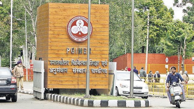 The Postgraduate Institute of Medical Education and Research in Chandigarh.(HT File Photo)