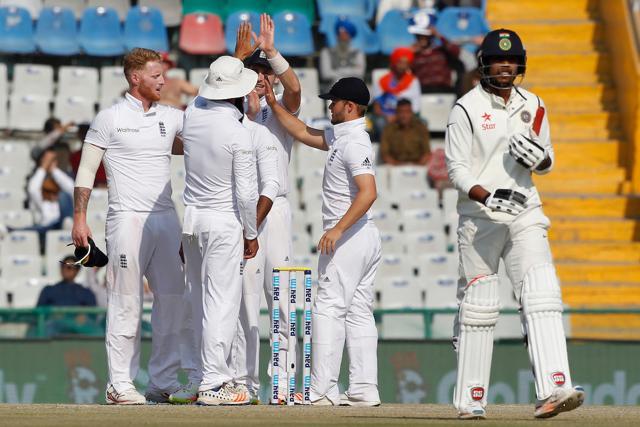Ben Stokes picked up a five-wicket haul as India were bowled out for 417, giving them a lead of 134 runs. (Photo by: Deepak Malik/ BCCI/ SPORTZPICS)