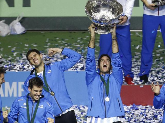 Argentina secured their first-ever Davis Cup title as they defeated Croatia 3-2. (AP) Argentina secured their first-ever Davis Cup title as they defeated Croatia 3-2. (AP)