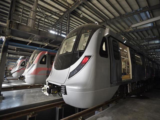 New Metro trains have an ‘Unattended Train Operation’ mode.(Sanjeev Verma/HT Photo)