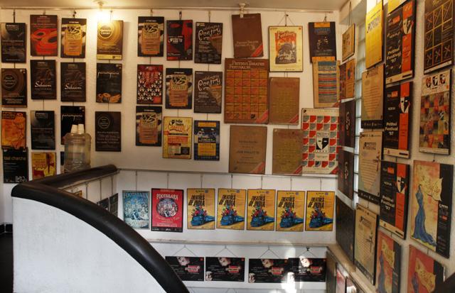 Posters of events and festivals staged at Prithvi Theatre (HT file photo)