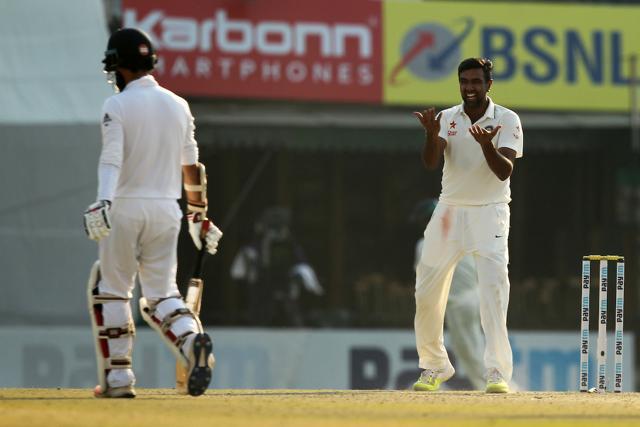 Ravichandran Ashwin picked up the wickets of Alastair Cook and Moeen Ali as India continued to dominate. (BCCI) Ravichandran Ashwin picked up the wickets of Alastair Cook and Moeen Ali as India continued to dominate. (BCCI)