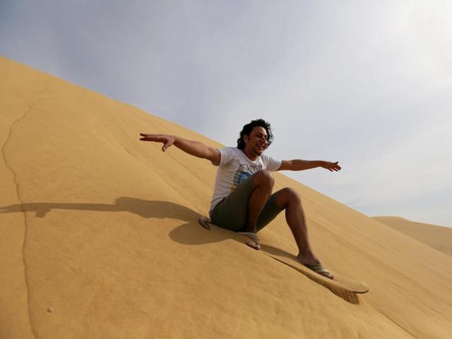 It falls under what is called the Egyptian Environmental Affairs Agency. A man sandboards... (REUTERS) It falls under what is called the Egyptian Environmental Affairs Agency. A man sandboards... (REUTERS)