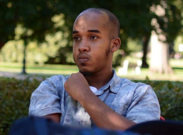 Abdul Razak Artan, a third-year student in logistics management, sits on the Oval in Columbus, Ohio. (The Lantern via Reuters) Abdul Razak Artan, a third-year student in logistics management, sits on the Oval in Columbus, Ohio. (The Lantern via Reuters)