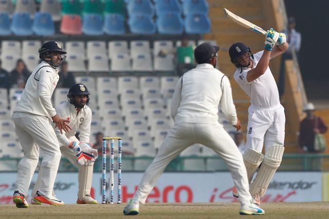 Jos Buttler took the attack to the spinners as England looked to gain momentum in the Mohali Test. (Photo by: Deepak Malik/ BCCI/ SPORTZPICS) Jos Buttler took the attack to the spinners as England looked to gain momentum in the Mohali Test. (Photo by: Deepak Malik/ BCCI/ SPORTZPICS)