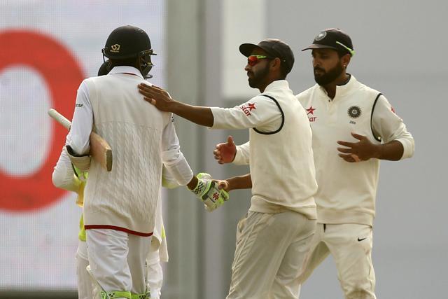 Haseeb Hameed scored a gritty fifty as England fought hard in the second session against India in Mohali. (BCCI) Haseeb Hameed scored a gritty fifty as England fought hard in the second session against India in Mohali. (BCCI)