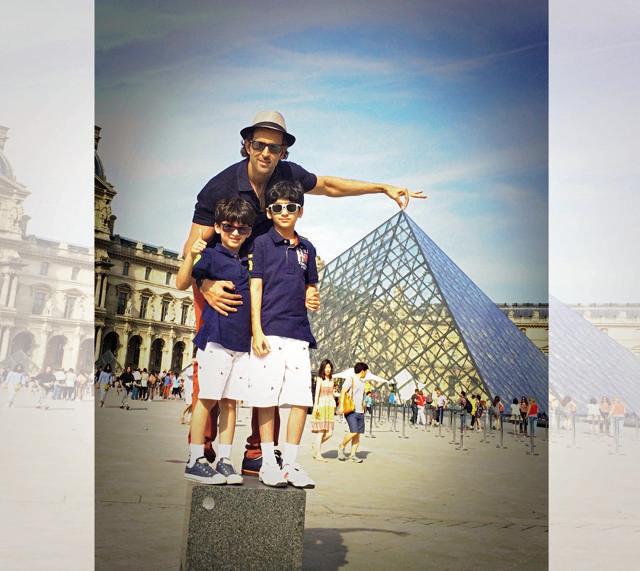 Hrithik Roshan is a doting dad to Hrehaan and Hridhaan and his Instagram account is a testimony to that Hrithik Roshan is a doting dad to Hrehaan and Hridhaan and his Instagram account is a testimony to that
