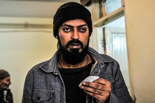 Zuhaib Maqbool, a photojournalist blinded in the left eye by pellets, waits outside a doctor’s cabin at Srinagar's SMHS Hospital for a check-up. (Waseem Andrabi/HT photo) Zuhaib Maqbool, a photojournalist blinded in the left eye by pellets, waits outside a doctor’s cabin at Srinagar's SMHS Hospital for a check-up. (Waseem Andrabi/HT photo)
