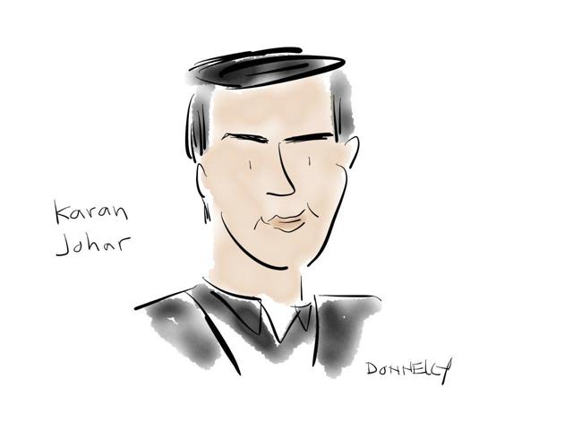 Live sketch of Karan Johar. “I know when I have made a bad movie,” Johar said. Live sketch of Karan Johar. “I know when I have made a bad movie,” Johar said.