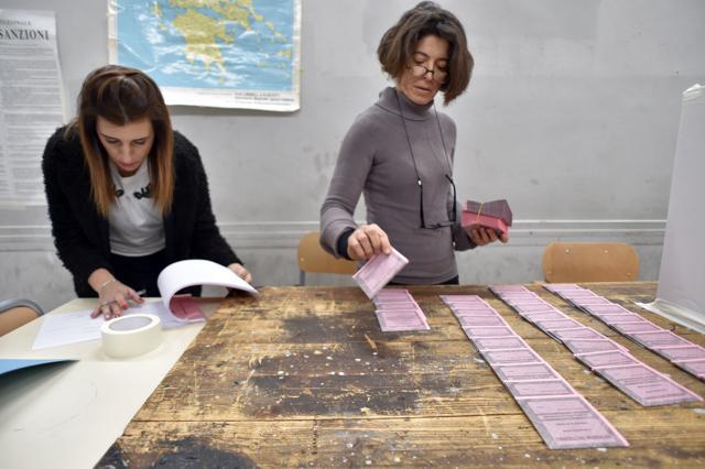 Polling station officers prepare ballots on the eve of a crucial referendum on constitutional reforms, on Saturday in Rome. At stake on December 4 referendum is whether to slash the size and powers of the second chamber Senate and transfer other powers from the regions to the national government. (AFP) Polling station officers prepare ballots on the eve of a crucial referendum on constitutional reforms, on Saturday in Rome. At stake on December 4 referendum is whether to slash the size and powers of the second chamber Senate and transfer other powers from the regions to the national government. (AFP)
