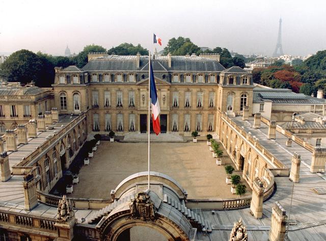 The Elysee Palace, home to the French president. The Elysee Palace, home to the French president.