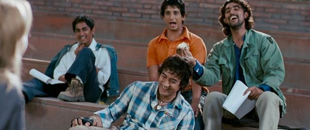 Kunal Kapoor, Aamir Khan, Sharman Joshi and Siddharth in a still from Rang De Basanti. Kunal Kapoor, Aamir Khan, Sharman Joshi and Siddharth in a still from Rang De Basanti.