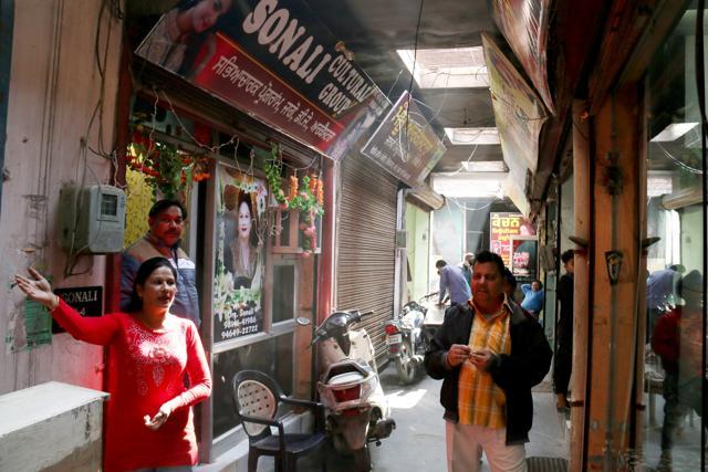 A locality that houses dance and orchestra groups near Kot Road in Bathinda.. (Sanjeev Kumar/HT) A locality that houses dance and orchestra groups near Kot Road in Bathinda.. (Sanjeev Kumar/HT)