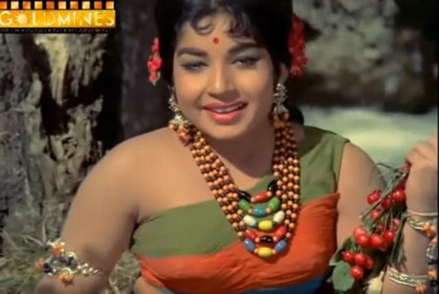 Jayalalithaa in a song from Izzat.