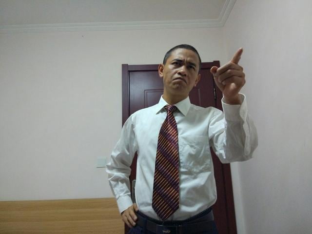 Barack Obama-lookalike Xiao Jiguo, who is now taking acting lessons at the Beijing Film Academy. (HT Photo) Barack Obama-lookalike Xiao Jiguo, who is now taking acting lessons at the Beijing Film Academy. (HT Photo)