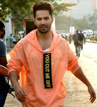 Check out Varun’s neon T-shirt with the line ‘You Cut Me Off’. (Yogen Shah) Check out Varun’s neon T-shirt with the line ‘You Cut Me Off’. (Yogen Shah)