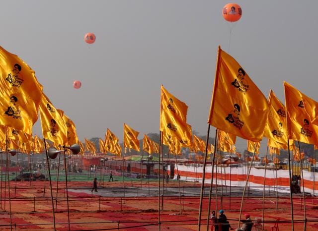 At the venue on Wednesday. (Parampreet Singh Narula/HT)