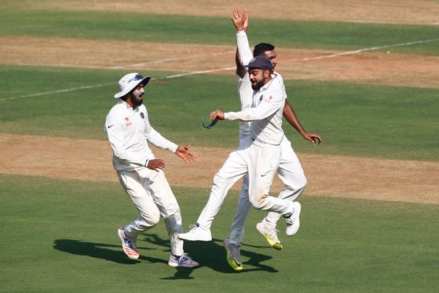 Ravichandran Ashwin picked up 4/75, including three wickets in the final session as England managed 288/5 on the first day of the Wankhede Test. (Photo by: Deepak Malik/ BCCI/ SPORTZPICS)