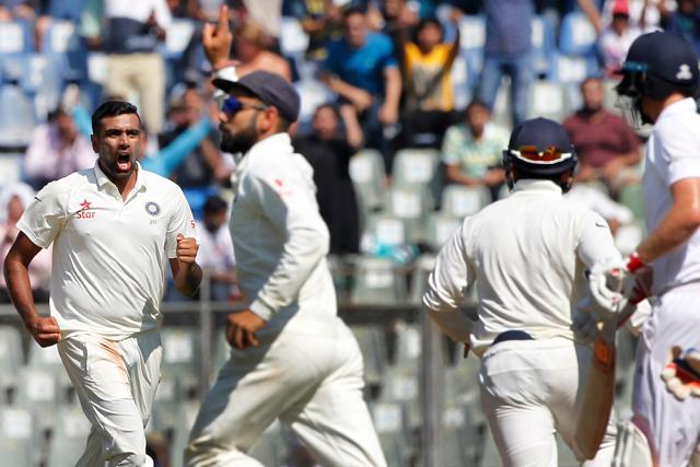 Ravichandran Ashwin got the big wicket of Joe Root for 21 as India struck in the second session. (Photo by: Deepak Malik/ BCCI/ SPORTZPICS)