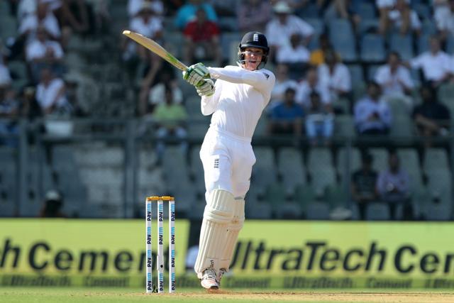 Keaton Jennings survived some anxious moments but he started off positively in the Mumbai Test against India. (BCCI)