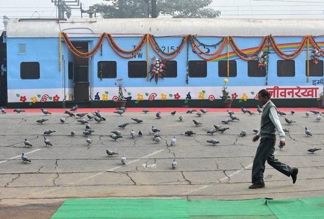 The Lifeline Express at New Delhi Railway Station. (PTI Photo) The Lifeline Express at New Delhi Railway Station. (PTI Photo)