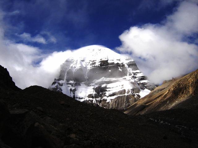 The sight of the snow-capped Mount Kailash from Dirapuk is a real visual treat for the visitors The sight of the snow-capped Mount Kailash from Dirapuk is a real visual treat for the visitors