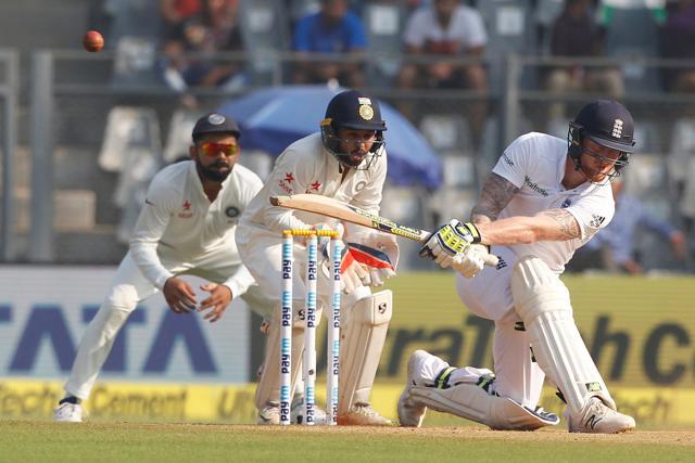Ben Stokes started off aggressively on day 2 of the Wankhede Test against India. (BCCI)