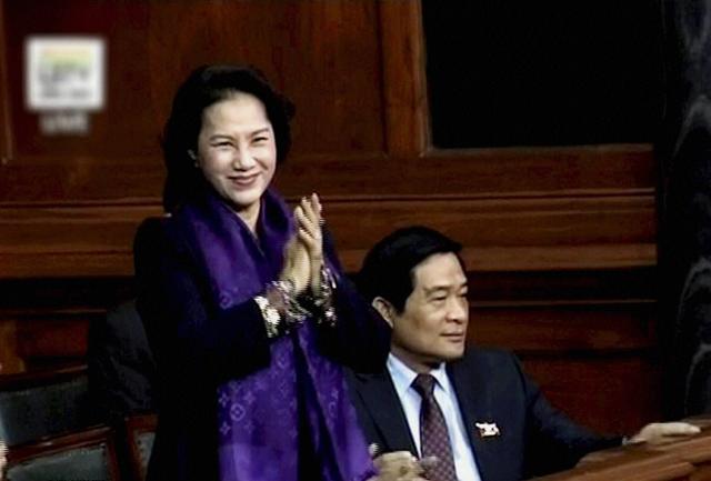 Chairperson of the National Assembly of Vietnam Nguyen Thi Kim Ngan attends the Lok Sabha during the winter session of Parliament in New Delhi on Friday. (PTI) Chairperson of the National Assembly of Vietnam Nguyen Thi Kim Ngan attends the Lok Sabha during the winter session of Parliament in New Delhi on Friday. (PTI)