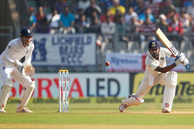 Murali Vijay batted brilliantly to near a century on the third day of the Wankhede Test vs England. (Photo by: Deepak Malik/ BCCI/ SPORTZPICS)