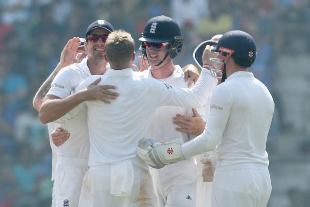 Joe Root removed Parthiv Patel and Ravichandran Ashwin as England fought back in Mumbai. (BCCI)