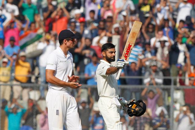 Virat Kohli turned around his poor record against England in grand style as he blasted his second century of the series. (Photo by: Deepak Malik/ BCCI/ SPORTZPICS)