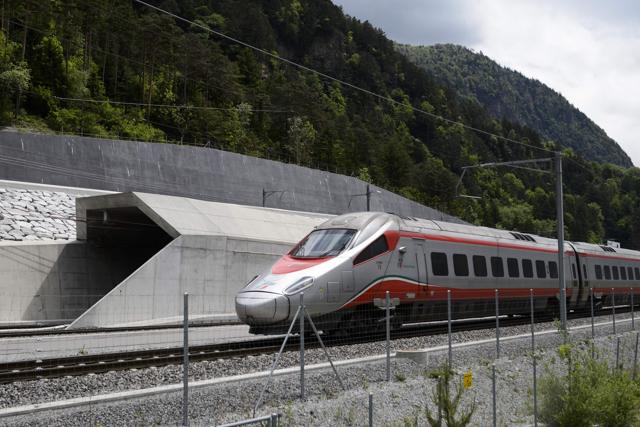 The 57-kilometre new Gotthard Base Tunnel (GBT), which runs under the Alps, was first conceived in sketch-form in 1947 but construction began 17 years ago. (AFP) The 57-kilometre new Gotthard Base Tunnel (GBT), which runs under the Alps, was first conceived in sketch-form in 1947 but construction began 17 years ago. (AFP)