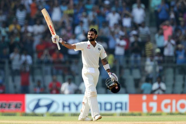 Virat Kohli notched up his third double century of 2016 as India dominated England at the Wankhede stadium. (BCCI)