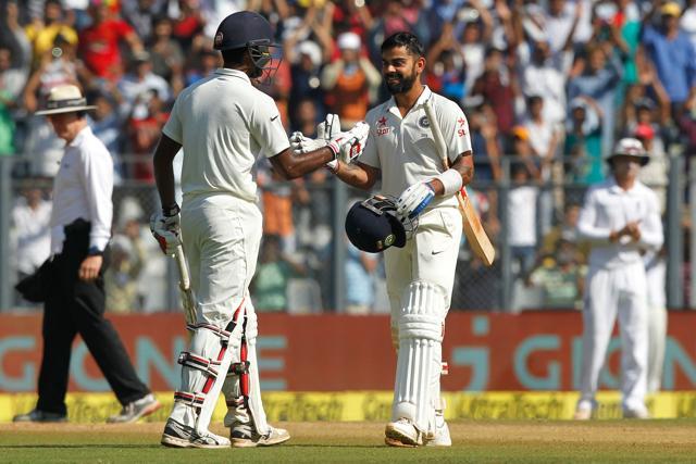 Virat Kohli notched up his third double century in 2016 and shared a 200-plus stand with Jayant Yadav. (BCCI)