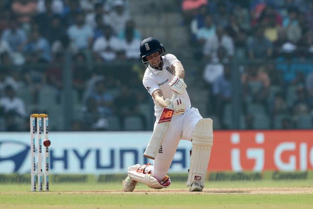 Joe Root scored his 26th fifty as England tried to stay afloat at the Wankhede Test. (BCCI)