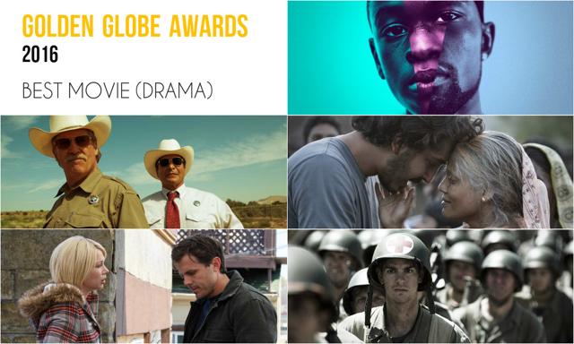 Clockwise from top right: Moonlight, Lion, Hacksaw Ridge, Manchester By The Sea and Hell or High Water. Clockwise from top right: Moonlight, Lion, Hacksaw Ridge, Manchester By The Sea and Hell or High Water.