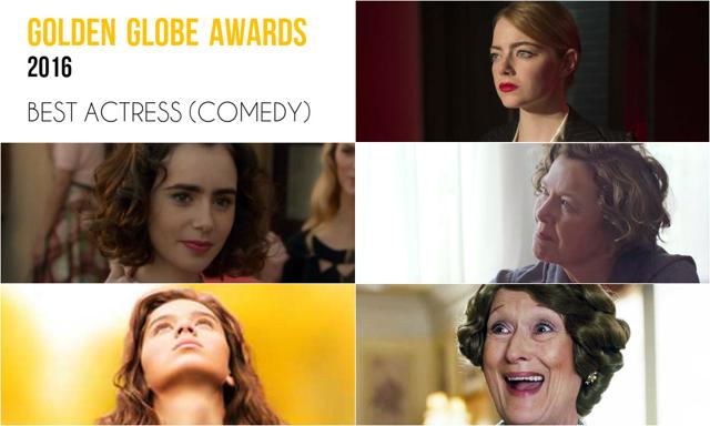 Clockwise from top right: Emma Stone, La La Land; Annette Bening, 20th Century Women; Meryl Streep, Florence Foster Jenkins; Hailee Steinfeld, The Edge of Seventeen and Lily Collins, Rules Don’t Apply. Clockwise from top right: Emma Stone, La La Land; Annette Bening, 20th Century Women; Meryl Streep, Florence Foster Jenkins; Hailee Steinfeld, The Edge of Seventeen and Lily Collins, Rules Don’t Apply.