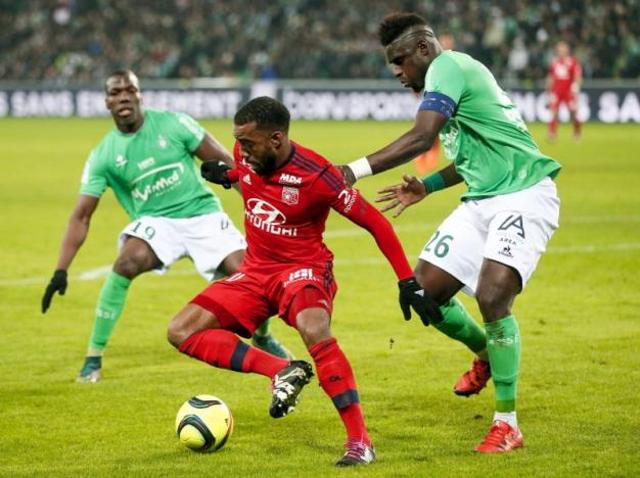 St. Etienne’s Moustapha Bayal Sall (right) and Florentin Pogba (left) in action against Olympique Lyon’s Alexandre Lacazette (Centre) during a French league match in January. (Reuters) St. Etienne’s Moustapha Bayal Sall (right) and Florentin Pogba (left) in action against Olympique Lyon’s Alexandre Lacazette (Centre) during a French league match in January. (Reuters)