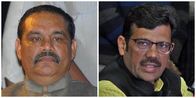 Vijay Sampla and (right) Kamal Sharma (HT Photo) Vijay Sampla and (right) Kamal Sharma (HT Photo)